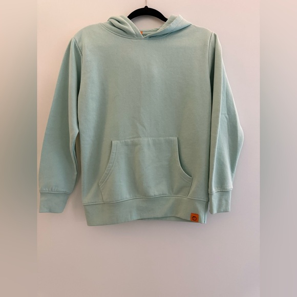 Free Planet Light Blue/Green Hoodie Boys Size 14/16 - Picture 2 of 4